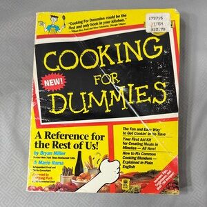 Cooking For Dummies Book Cookbook Recipes How To’s Learning Tools All In One